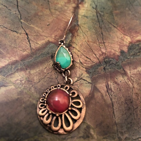 Boho Lucky Brand Dangly Earrings - Picture 2 of 5